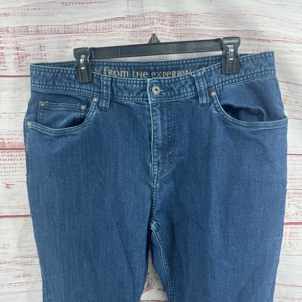 Prana Bridger Slim Fit Jeans Mens 36x32 Dark Wash Organic Cotton Stretch Denim